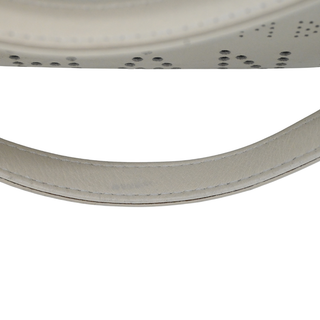 Ivory Perforated CC Leather Tote Bag