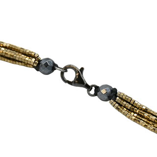 MATTHEW C. LAURENZA | Gold Beaded Tassel Necklace