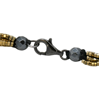 MATTHEW C. LAURENZA | Gold Beaded Tassel Necklace