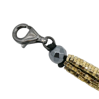 MATTHEW C. LAURENZA | Gold Beaded Tassel Necklace