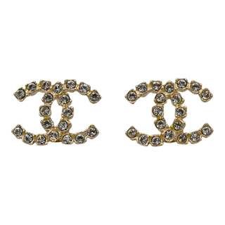 Crystal CC Stud Earrings