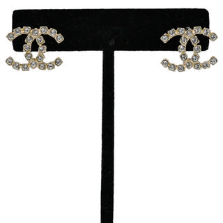 Crystal CC Stud Earrings