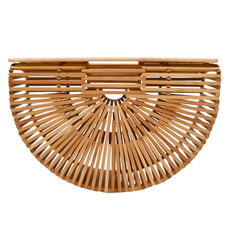 Half-Moon Bamboo Ark Clutch