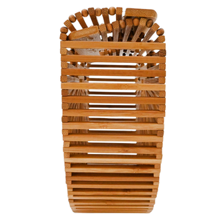 Half-Moon Bamboo Ark Clutch