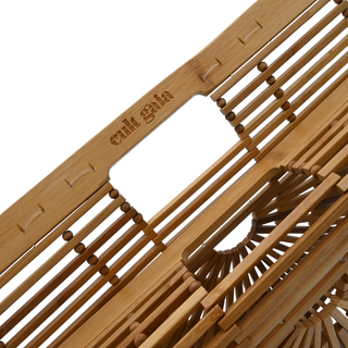 Half-Moon Bamboo Ark Clutch