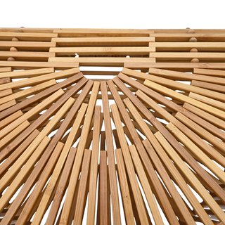 Half-Moon Bamboo Ark Clutch
