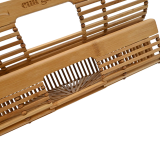 Half-Moon Bamboo Ark Clutch
