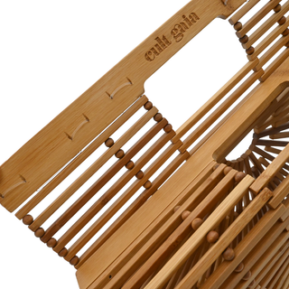 Half-Moon Bamboo Ark Clutch