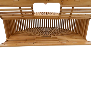 Half-Moon Bamboo Ark Clutch