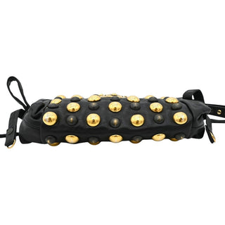GUCCI | Studded Hysteria Black Leather Clutch