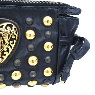 GUCCI | Studded Hysteria Black Leather Clutch