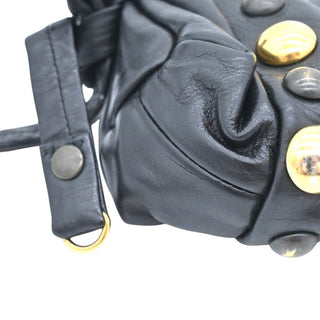 GUCCI | Studded Hysteria Black Leather Clutch