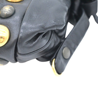 GUCCI | Studded Hysteria Black Leather Clutch