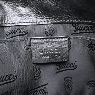 GUCCI | Studded Hysteria Black Leather Clutch