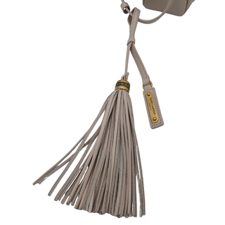 Beige Leather Lou Camera Crossbody Bag