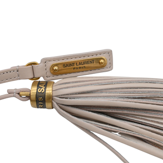 Beige Leather Lou Camera Crossbody Bag