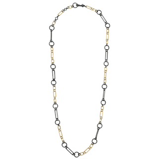 ARMENTA | Paperclip & Textured Link Necklace