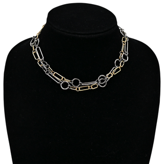 ARMENTA | Paperclip & Textured Link Necklace