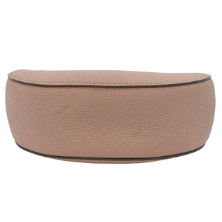 Light Pink Drew Flap Grained Crossbody Bag