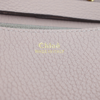 Light Pink Drew Flap Grained Crossbody Bag