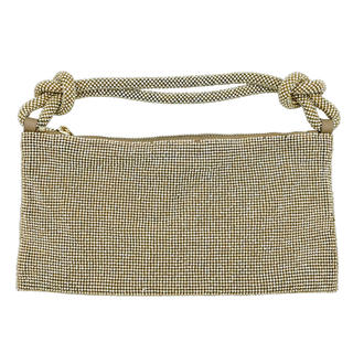 Hera Rhinestone Mesh Knot Top Handle Bag
