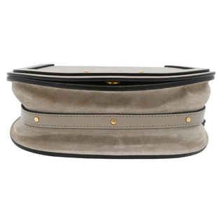 Gray Leather Nile Bracelet Crossbody Bag