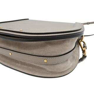 Gray Leather Nile Bracelet Crossbody Bag