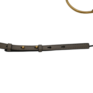 Gray Leather Nile Bracelet Crossbody Bag