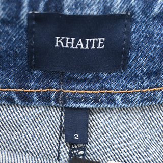 Blue Denim Zipper Midi Skirt