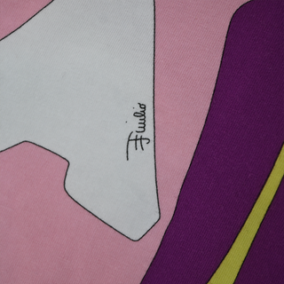 Pink Cotton Spandex Mini Skirt