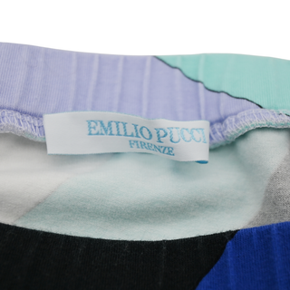 EMILIO PUCCI | Blue Cotton-Spandex Mini Skirt