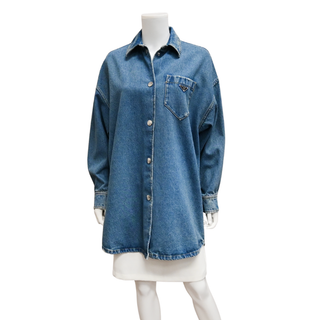 Denim Triangle Logo Jacket