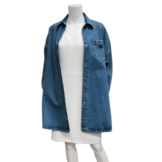 Denim Triangle Logo Jacket