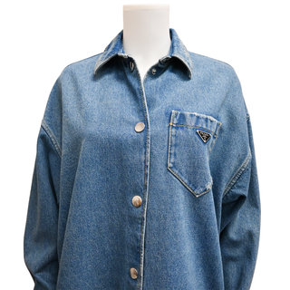 Denim Triangle Logo Jacket