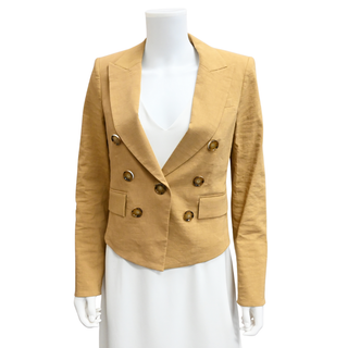 Diego Camel Cropped Dickey Jacket
