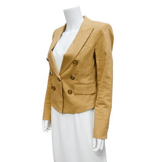 Diego Camel Cropped Dickey Jacket