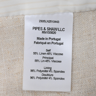 Baxley Beige Linen-Blend Vest