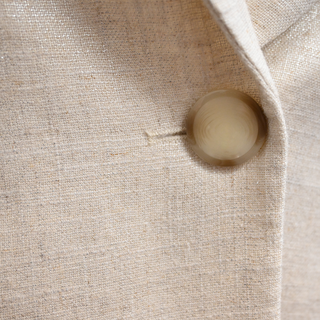 Baxley Beige Linen-Blend Vest