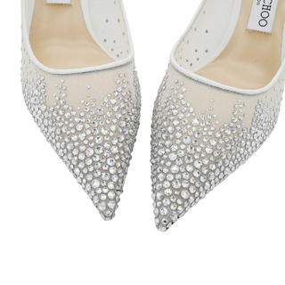 JIMMY CHOO | Crystal Rhinestone Mesh Pumps