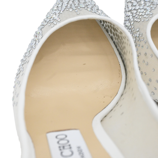 Crystal Rhinestone Mesh Pumps