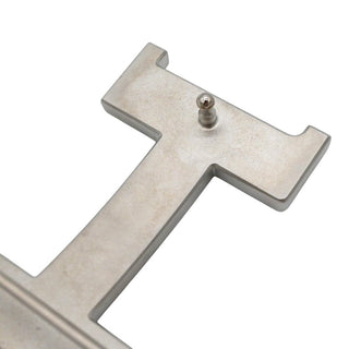 Silver 'H' Belt Buckle