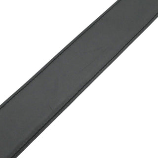 Black Embossed Leather Belt