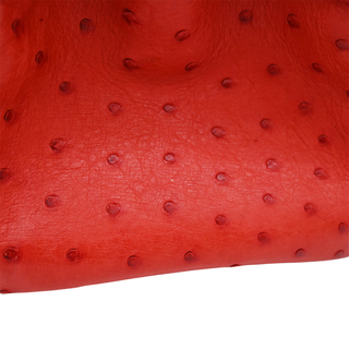 HERMES | Red Ostrich Leather HAC Birkin 32 Bag