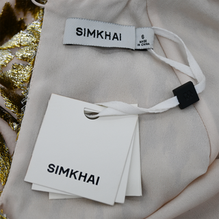 Odina Metallic Fil Coupé Maxi Dress