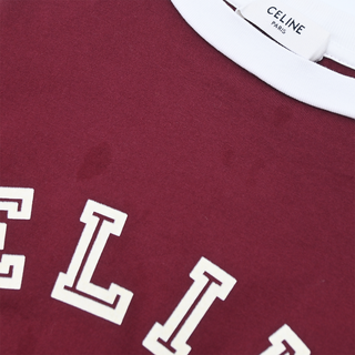 Burgundy & White Logo T-Shirt