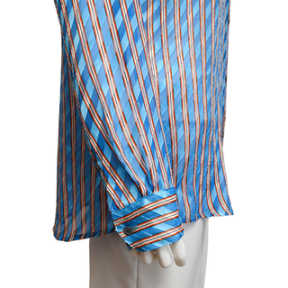 DRIES VAN NOTEN | Clavelly Striped Textile Button-Up Blouse