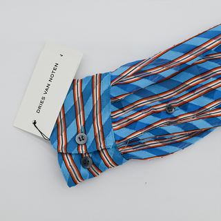 DRIES VAN NOTEN | Clavelly Striped Textile Button-Up Blouse