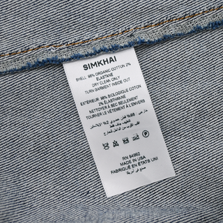 SIMKHAI | Cici Denim Bustier Midi Dress