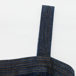 SIMKHAI | Cici Denim Bustier Midi Dress
