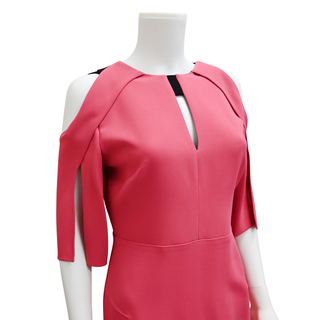 ROLAND MOURET | Keeling Pink Midi Sheath Dress
